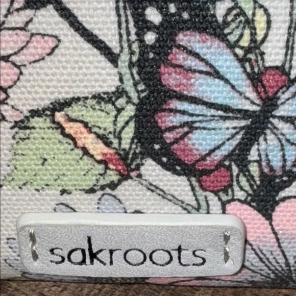 Sakroots Multicolor Floral Butterfly Wristlet Wallet - Picture 2 of 10